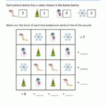 Math Christmas Worksheets First Grade Intended For Free Math Christmas Worksheets