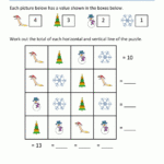 Math Christmas Worksheets First Grade With Regard To 1st Grade Christmas Worksheets
