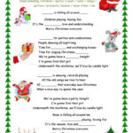Merry Christmas Everyone Song Song A…: English Esl Worksheets Pdf Throughout Christmas Song Picture Worksheets
