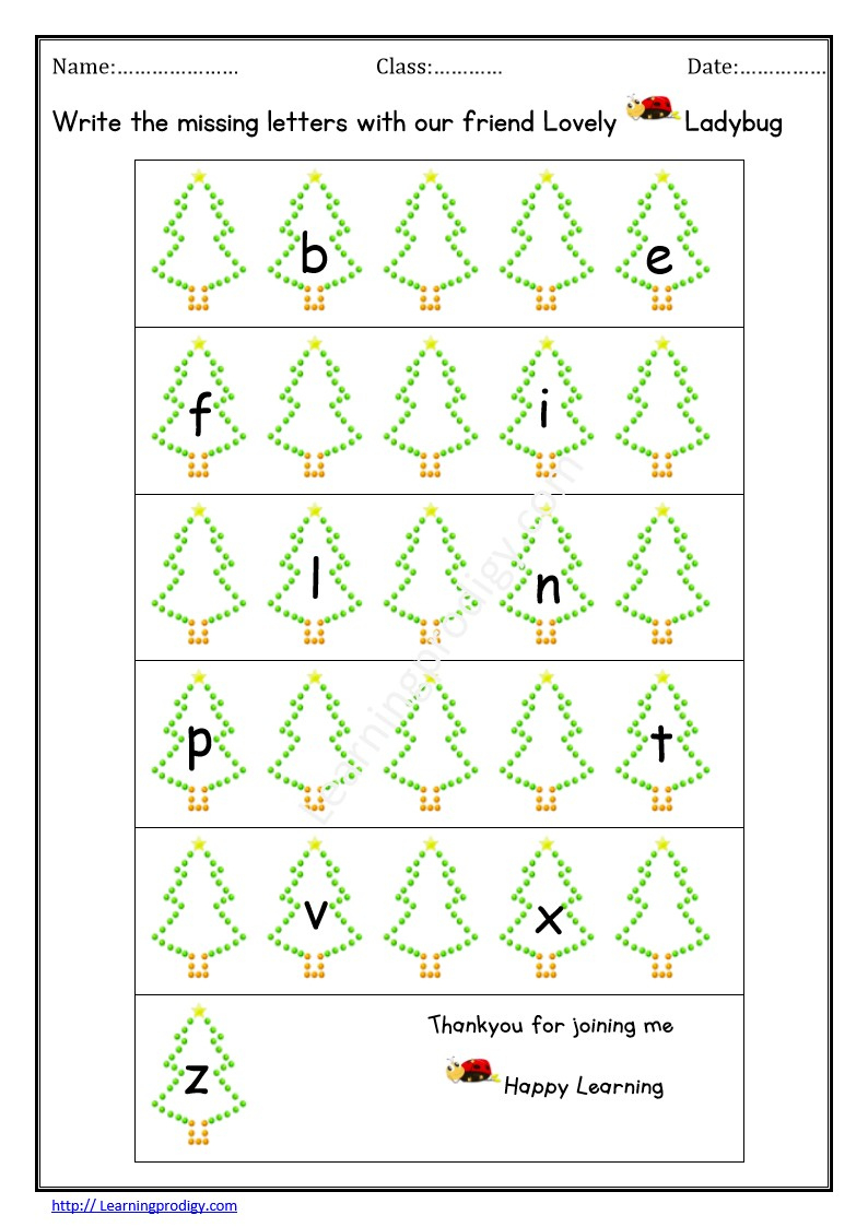 Missing Letters Archives - Page 4 Of 4 - Worksheet.learningprodigy for Christmas Missing Letter Worksheets