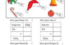 Money Math Problems: Cents Focus Worksheet with Christmas Money Math Worksheets