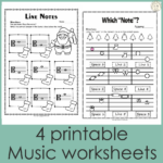 Music Worksheets For Christmas {Weekly Freebies} Within Christmas Music Worksheets Free