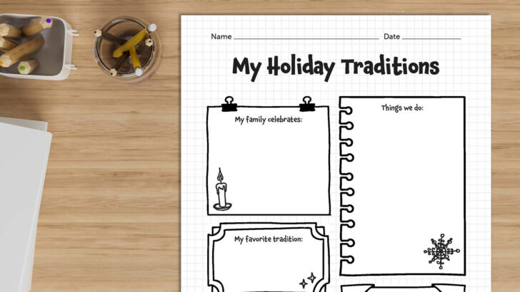 My Christmas Traditions Worksheets My Christmas Traditions Worksheets