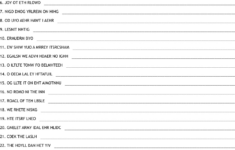 Name That "Christmas" Tune Word Scramble - Wordmint for Name That Christmas Tune Worksheets