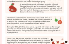 Page 2 - Customize 917+ Christmas Worksheet Templates Online intended for The History of Christmas Worksheets