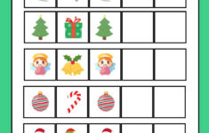 Page 9 - Free, Editable Christmas Worksheet Templates | Canva intended for Christmas Pattern Worksheets For Preschoolers