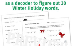 Periodic Table Holiday Christmas Science Worksheet - Flying Colors for Christmas Chemistry Worksheets Answers
