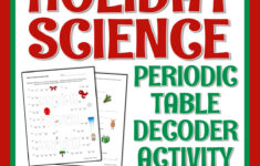 Periodic Table Holiday Christmas Science Worksheet - Flying Colors in Christmas Chemistry Worksheets Answers