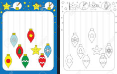Preschool Worksheet For Practicing Fine Motor Skills – Tracing for Christmas Fine Motor Worksheets