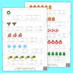Printable Christmas Counting To 10 Clip Cards For Preschooltrs Within Christmas Number Tracing Worksheets