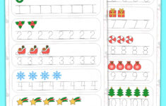 Printable Christmas Counting To 10 Clip Cards For Preschooltrs within Christmas Number Tracing Worksheets