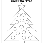 Printable Christmas Tree Coloring Pages And Sheets – Free Within Christmas Tree Drawing Worksheets