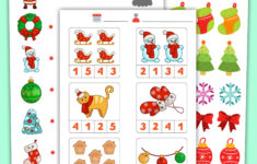 Printable Christmas Tree Counting Up To 10 Worksheet For Kids with regard to Christmas Worksheets For 2 Year Olds