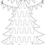 Printable Christmas Tree Pre Writing Worksheets For Kindergarten Within Christmas Tree Worksheets For Kids