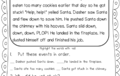 Printable Christmas Worksheets within 2nd Grade Christmas Reading Comprehension Worksheets