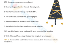 Printable Grade 4 Christmas Grammar Worksheets Download within Christmas Themed Grammar Worksheets
