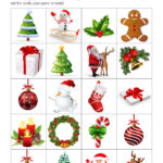 Printable Matching Game   Christmas   Print And Cut Out The Cards Throughout A Christmas Memory Worksheets