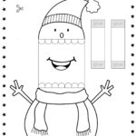 Printable Paper Snowman Christmas Puppet   Festive Diy Craft For Within Cut And Paste Christmas Worksheets For Kindergarten