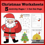 Printable Pdf Christmas Activity Sheets For Kid, Children, Daycare Regarding Christmas Activities For Kindergarten Worksheets