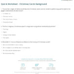 Quiz & Worksheet   Christmas Carols Background | Study In History Of Christmas Carols Worksheets