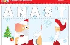 S-A-N-T-A Puzzle - Super Simple pertaining to Christmas Music Puzzles Worksheets