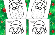 Santa Beard Cutting Skills Worksheets For Christmas - Simply Full pertaining to Christmas Scissor Skills Worksheets