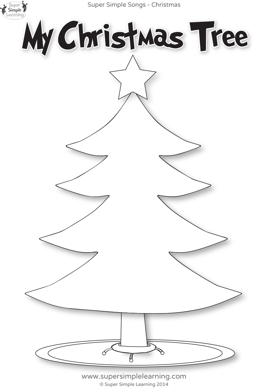 Santa, Where Are You? Worksheet - My Christmas Tree - Super Simple with regard to Christmas Tree Worksheets For Kids