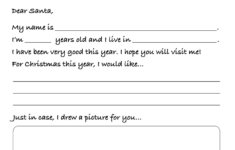 Santa'S On His Way Worksheet - A Letter To Santa - Super Simple inside Super Teacher Worksheets Father Christmas