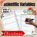 Science Christmas Worksheets Variables Printable And Digital For Christmas Chemistry Worksheets Answers