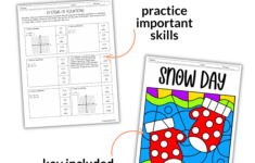 Solving Systems Of Equations Graphing Substitution & Elimination for Solving Linear Systems by Graphing Christmas Worksheets Answers