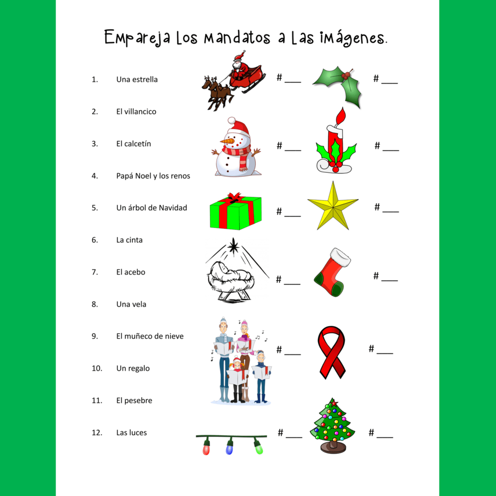 Spanish Christmas La Navidad Interactive Notebook Activities for Christmas In Spanish Speaking Countries Worksheets