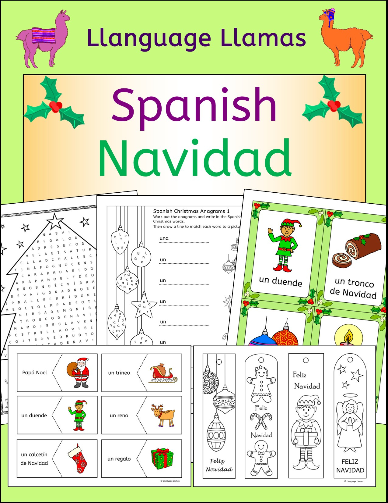 Spanish Christmas - Navidad - Fun Activities, Worksheets, Wordwall throughout Free Printable Spanish Christmas Worksheets
