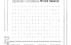 Spanish Christmas Word Search Worksheet | Madeteachers with Free Spanish Christmas Worksheets