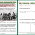 Students Of History: World War 1 Reading On Christmas Truce Lesson Intended For The World War 1 Christmas Truce Worksheets Answers