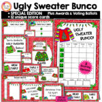 Sweater Scorecard   Etsy Within Ugly Christmas Sweater Worksheets Answers