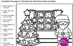 Thanksgiving And Christmas Following Directions - Worksheets Library with Christmas Following Directions Worksheets Free