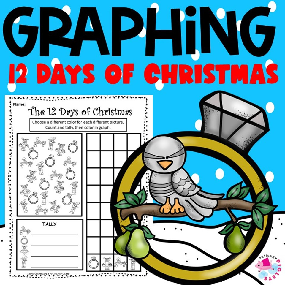 The 12 Days Of Christmas Graphing Worksheets | Madeteachers within 12 Days Of Christmas Math Worksheets