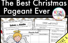 The Best Christmas Pageant Ever | Reading Response Activities And with Best Christmas Pageant Ever Worksheets