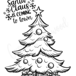 The Best Christmas Tree Coloring Pages   Cassie Smallwood Pertaining To Christmas Tree Drawing Worksheets
