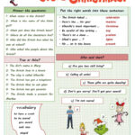 The Christmas Worksheet About  Mr…: English Esl Worksheets Pdf For How The Grinch Stole Christmas Worksheets