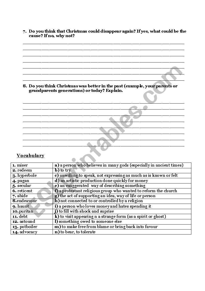 The Man Who Invented Christmas ( Charles Dickens) - Esl Worksheet in The Man Who Invented Christmas Worksheets