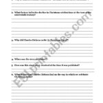 The Man Who Invented Christmas ( Charles Dickens)   Esl Worksheet In The Man Who Invented Christmas Worksheets