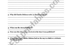 The Man Who Invented Christmas ( Charles Dickens) - Esl Worksheet in The Man Who Invented Christmas Worksheets