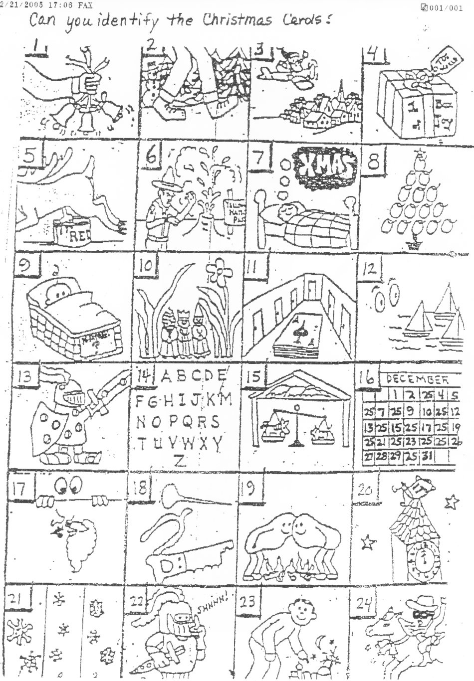 The Original Puzzle within Christmas Song Riddles Worksheets