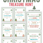 The Ultimate Christmas Treasure Hunt + Free Printable Throughout Christmas Scavenger Hunt Worksheets