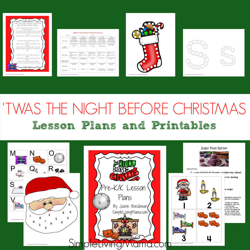 Twas The Night Before Christmas Activities For Kids - Simple for Twas The Night Before Christmas Worksheets