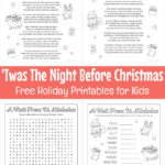 Twas The Night Before Christmas   Worksheets Library Throughout Twas The Night Before Christmas Worksheets Free
