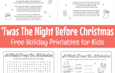 Twas The Night Before Christmas - Worksheets Library throughout Twas The Night Before Christmas Worksheets Free