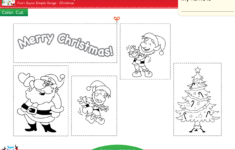 We Wish You A Merry Christmas Worksheet - Color, Cut, &amp; Paste regarding Color Cut and Paste Christmas Worksheets