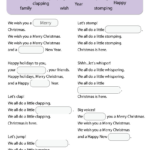 We Wish You A Merry Christmas Worksheet   Fill In The Blanks Within We Wish You A Merry Christmas Worksheets